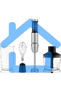 Блендер погружной Rondell RDE-1306 1200Вт черный/серебристый