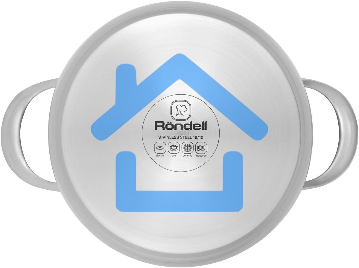 Кастрюля Rondell Admiring RDS-725, 3.8л, 20см, с крышкой, сталь