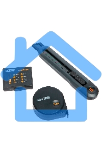 Набор ручного инструмента шуруповерт Deli HT0208 Home Series черный 8 предметов