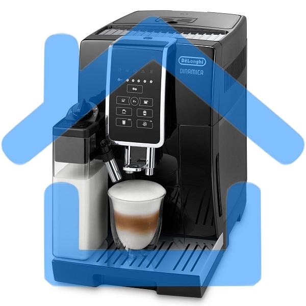 Кофемашина автоматическая DeLonghi ECAM350.50.B черный, исп. кофе - зерновой/молотый, 1.8 л, 1450 Вт, 15 Бар.