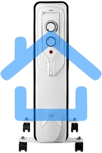 Обогреватель масляный Centek CT-6205 (7 секций), белый, 700/1000/1500 Вт, 15 м2, 3 режима, термостат