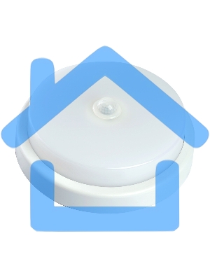 Светильник светодиодный FERON AL3016 ДБП-12w с датчиком 4000К 960Лм IP65 круглый белый