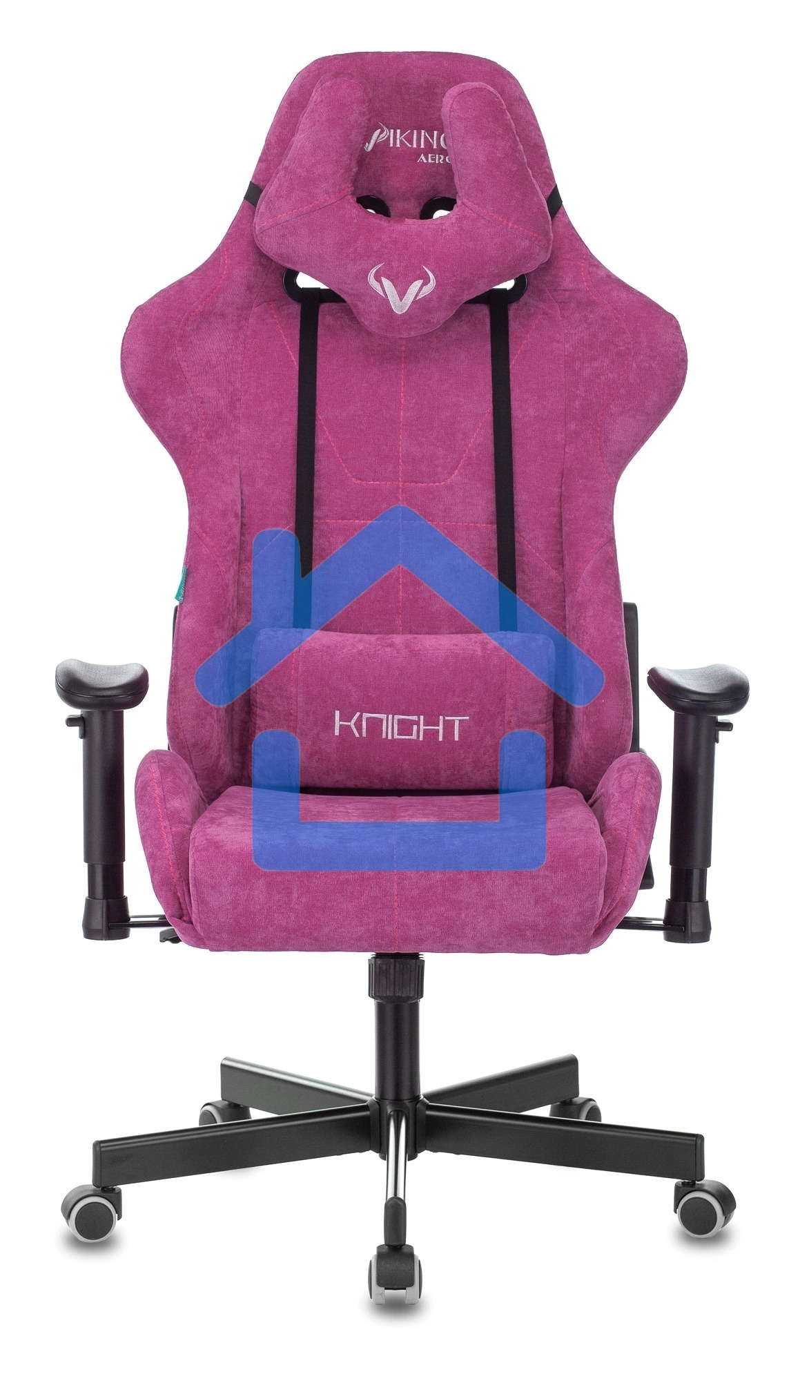 Кресло игровое Бюрократ VIKING KNIGHT LT15 FABRIC малиновый крестовина металл/пластик