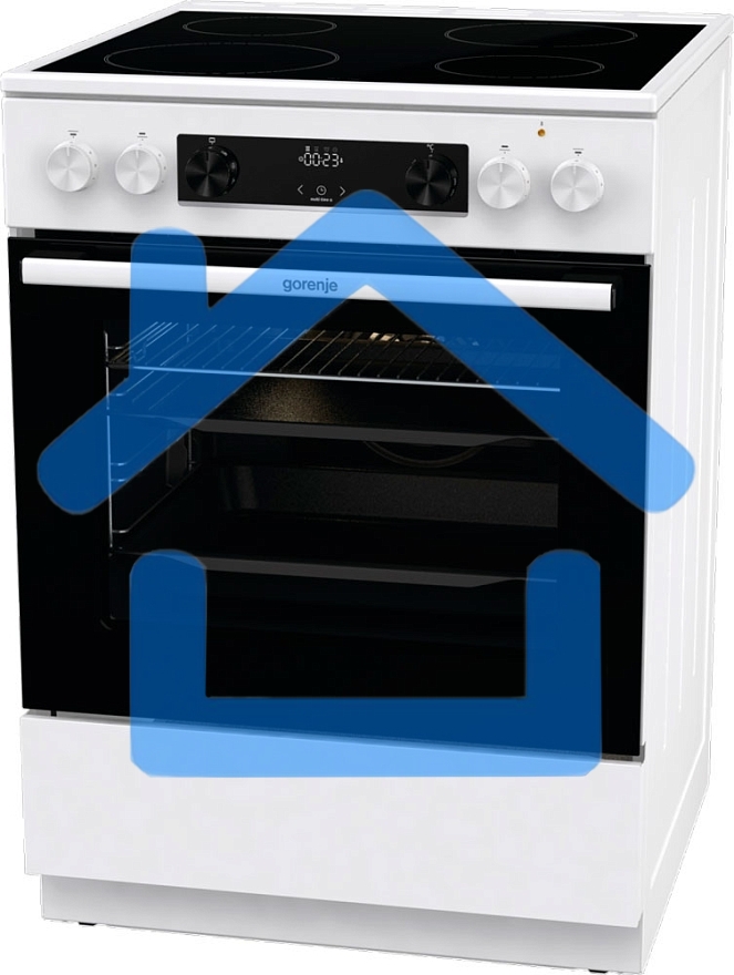 Плита электрическая Gorenje GEC6C40WD белый, конфорок 4 электрических, духовка 71 л, 60 см x 85 см x 60 см