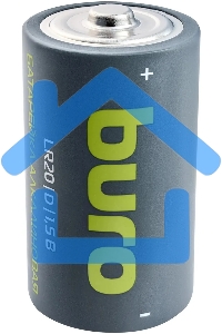 Батарея Buro Alkaline LR20 D 18000mAh (2шт) блистер, 1.5 В