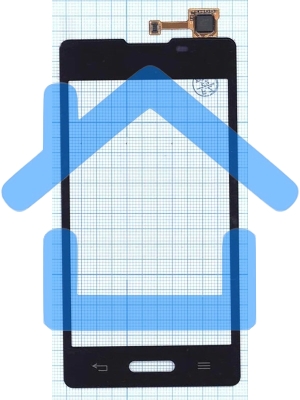 Сенсорное стекло (тачскрин) для LG Optimus L5 II E450 E460, черное