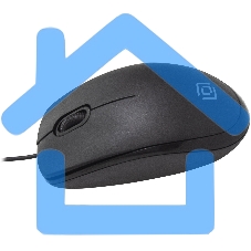 Мышь проводная Oklick 195M черный, 800 dpi, USB, кнопки - 3