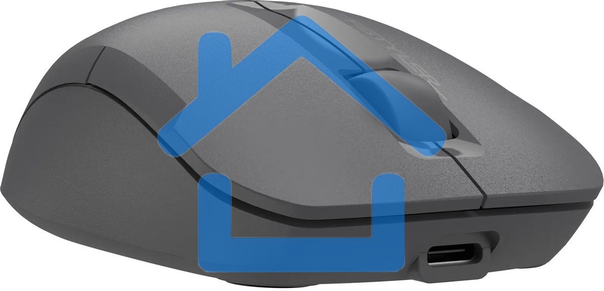 Мышь беспроводная A4Tech Fstyler FG15CS Air2 серый, 1200 dpi, радиоканал, USB, кнопки - 3