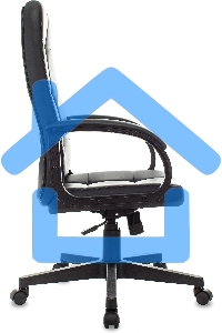 Кресло руководителя Бюрократ CH 002 черный, эко.кожа, крестов. пластик