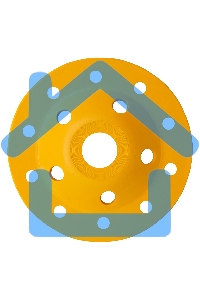 Чашка алмазная зачистная Denzel 125 мм Бриллиант 72973