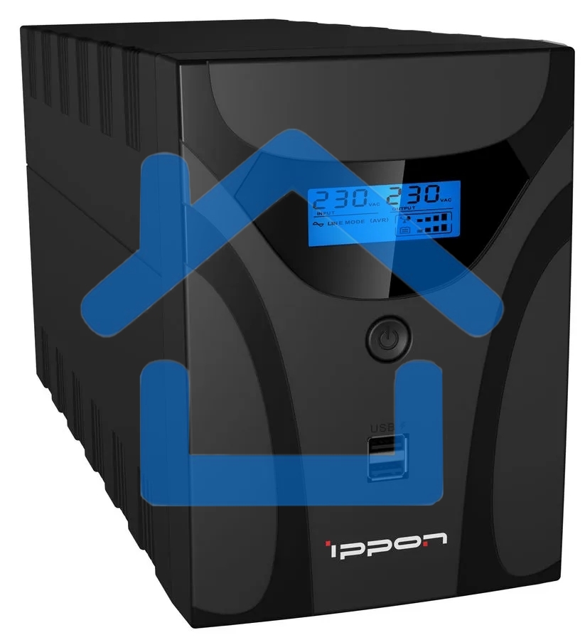 Источник бесперебойного питания Ippon Smart Power Pro II Euro 1600 960Вт 1600ВА черный