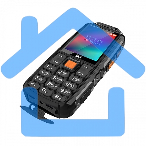 Мобильный телефон BQ 2410L Tank Power 4G черный/метал