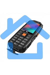 Мобильный телефон BQ 2410L Tank Power 4G черный/метал