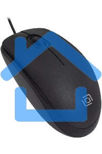Мышь проводная Oklick 195M черный, 800 dpi, USB, кнопки - 3