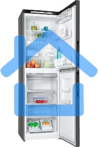 Холодильник Atlant ХМ-4623-151 черный металлик двухкамерный 182/159л морозилка снизу