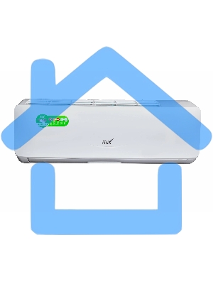 Кондиционер сплит-система настенного типа RIX LITE I/O-W09MB 9000 BTU, 25 м², 24 дБ, охлаждение, обогрев, осушение, белый