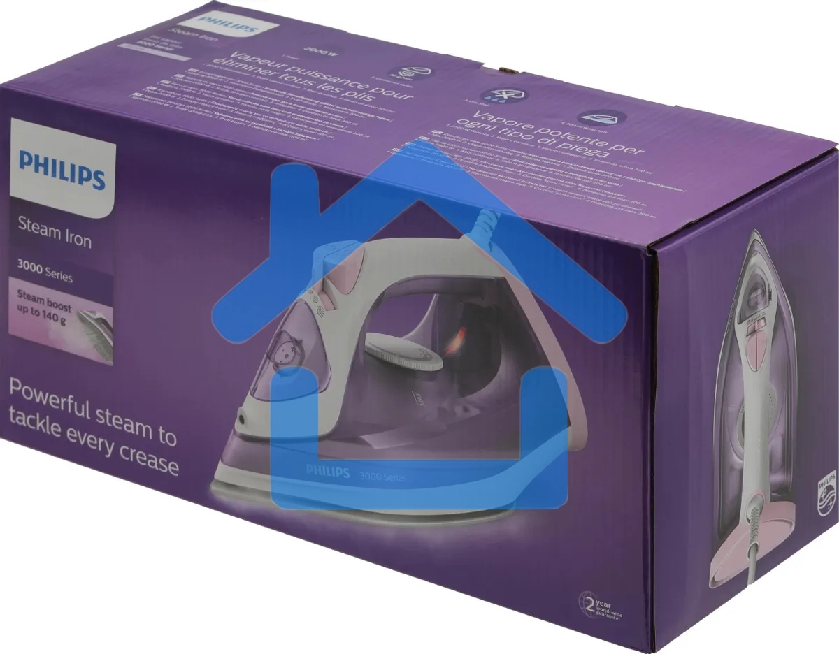 Утюг Philips DST3010/30, 2000 Вт,140г, сиреневый