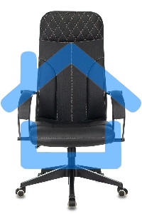 Кресло руководителя Бюрократ CH-608/ECO черный, искусственная кожа, крестовина пластик