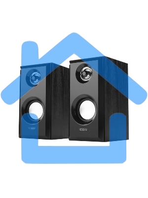 Акустическая система CBR CMS 710, 2.0, питание USB, 2х3 Вт (6 Вт RMS), материал корпуса MDF, 3.5 мм линейный стереовход, черный