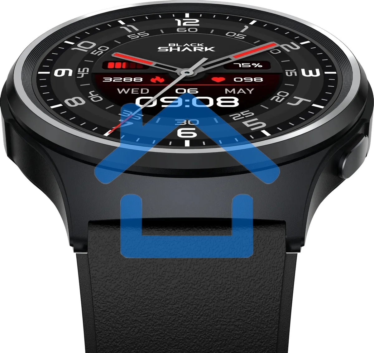 Смарт-часы Black Shark BS-W2404 (A3) AMOLED корп.черный рем.черный (1746935)