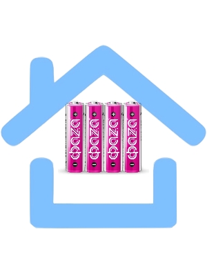 Элемент питания алкалиновый, LR 6(АА)ФАZА Super Alkaline 4шт