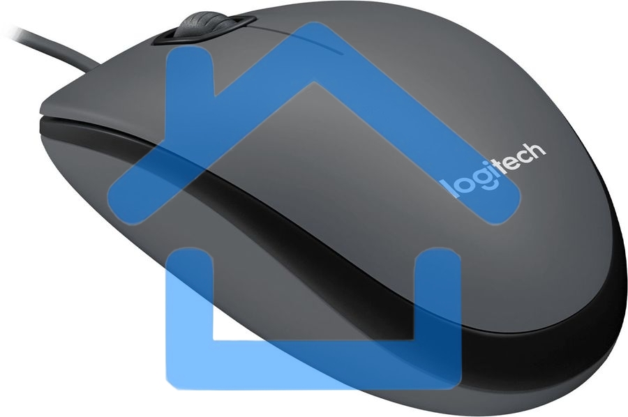Мышь проводная Logitech M90 черный/серый, 1000 dpi, USB, кнопки - 3