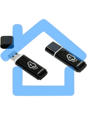 Флешка USB Smartbuy R/W USB 4 Gb Glossy series черный SB4 GbGS-K