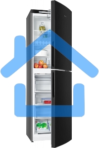 Холодильник Atlant ХМ-4623-151 черный металлик двухкамерный 182/159л морозилка снизу