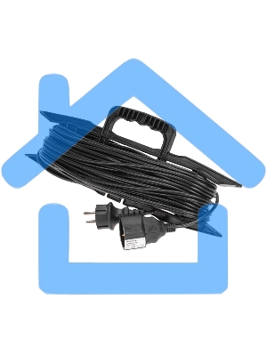 Удлинитель-шнур PROconnect на рамке ПВС 3х0,75мм², 30м, с/з, 6А, 1300Вт, IP20, черный