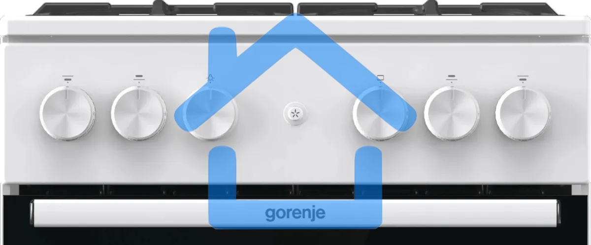 Плита газовая Gorenje GG5A11WF белый, конфорок 4 газовых, духовка 70 л, 50 см x 85 см x 59.4 см
