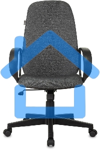 Кресло руководителя Бюрократ CH-808AXSN/Grey темно-серый 10-128 ткань, крестовина пластиковая