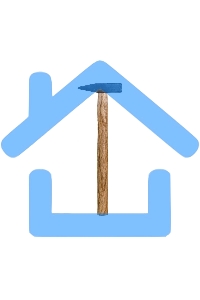 Молоток ВИХРЬ 200гр. Квадратный боек, деревянная ручка