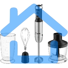 Блендер погружной Rondell RDE-1306 1200Вт черный/серебристый