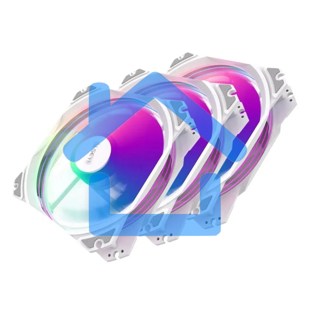 Комплект вентиляторов для корпуса Alseye M120-PWA KIT белый, 120 мм, 1700 об/мин, 33.8 дБ, 4 pin