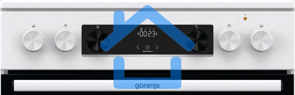 Плита электрическая Gorenje GEC6C40WD белый, конфорок 4 электрических, духовка 71 л, 60 см x 85 см x 60 см