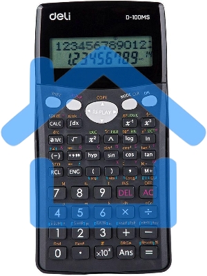 Калькулятор научный Deli ED-100MS черный 12-разр.