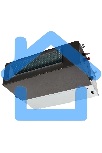 Блок внутренний сплит-системы канального типа Ballu BLC_D/in-60HN1_21Y 60000 BTU, 160 м², 45 дБ, охлаждение, обогрев, осушение, серый