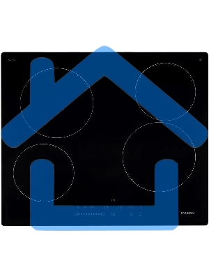 Электрическая варочная панель Hyundai HHE 6451 BG Hi-Light, независимая, черный