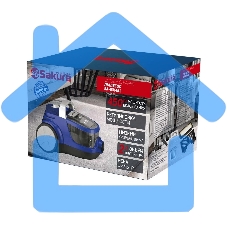 Пылесос Sakura SA-8314BL синий металлик,2400 Вт,пылесборник контейнер, 2 л