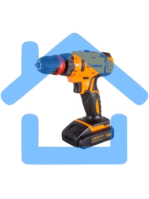 Дрель-шуруповерт Вихрь ДА-18Л-2КC 72/14/34, Аккумуляторная, 18В, 2 АКБ, Кейс