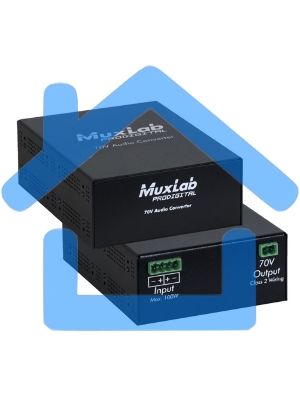 Преобразователь MuxLab 500755-70V аналогового сигнала усилителя в электрический 70В