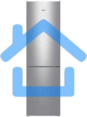 Холодильник Atlant ХМ-4626-181 серебристый двухкамерный 251/119л морозилка снизу