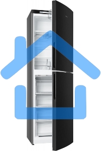 Холодильник Atlant ХМ-4623-151 черный металлик двухкамерный 182/159л морозилка снизу