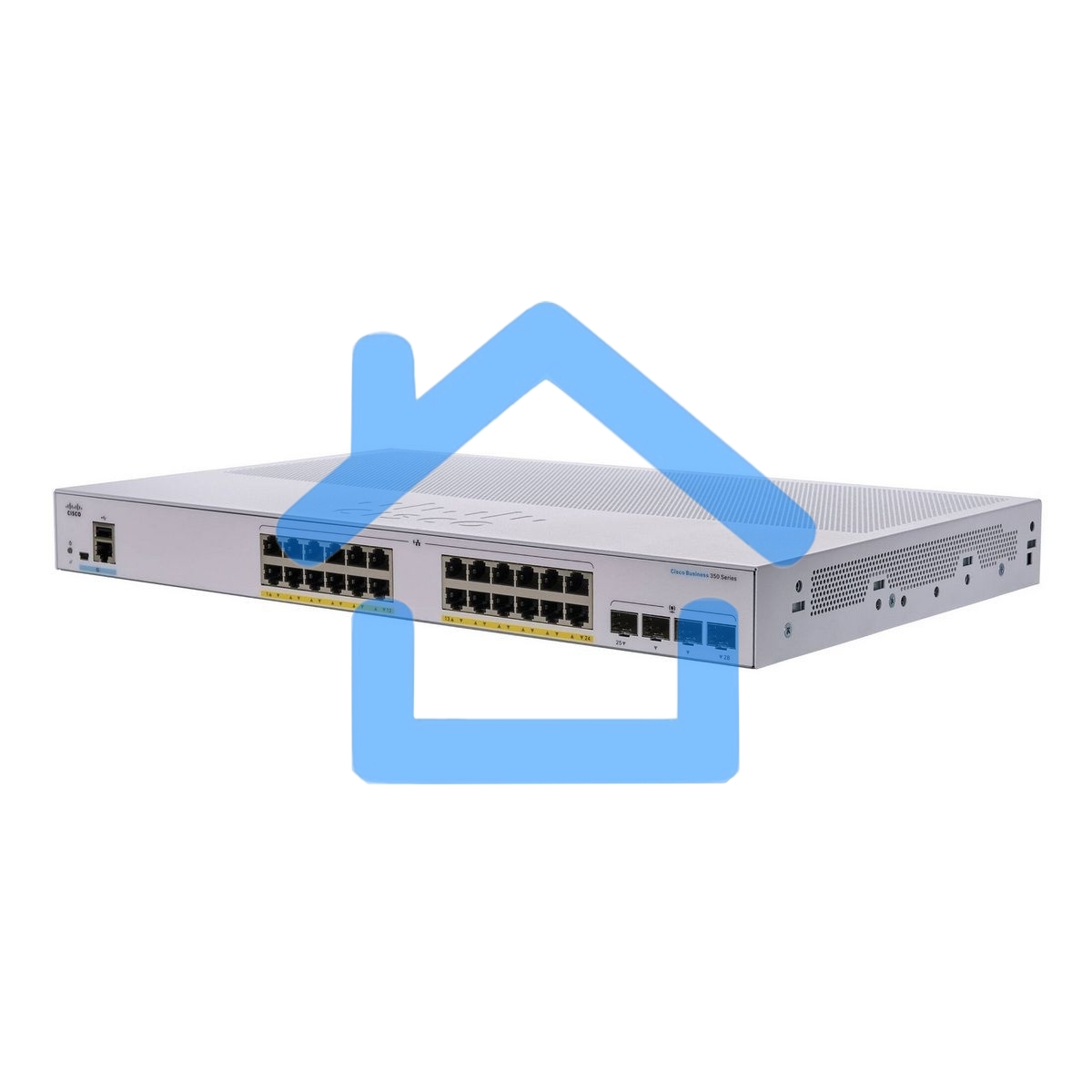 Коммутатор CBS350 Managed 24-port GE, PoE, 4x1G SFP CBS350-24P-4G-CN