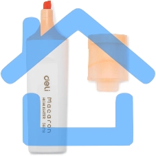 Текстовыделитель Deli ES621Sorange Macaron, скошенный пишущий наконечник, 1-5мм, оранжевый