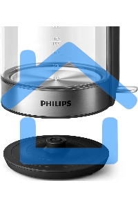 Чайник электрический Philips HD9339/80 1.7л. 2200Вт прозрачный (корпус: стекло)