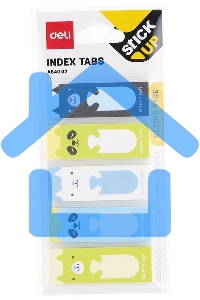 Закладки самоклеящиеся бумажные Deli EA64002 45х15мм, 5 цветов в упаковке, 30лист