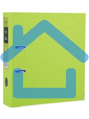 Папка-регистратор Deli EB20160 A4 75мм, полипропилен/бумага зеленый разборная, сменный карман на корешке