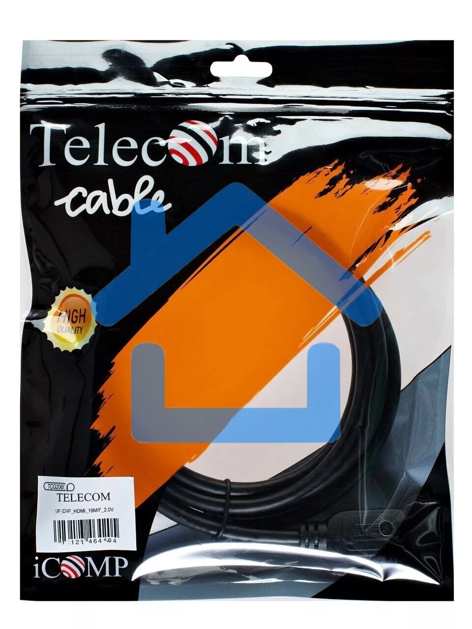 Кабель Telecom HDMI-19M --- HDMI-19M ver 2.0+3D/Ethernet,2 фильтра 2m <TCG200F-2M> 