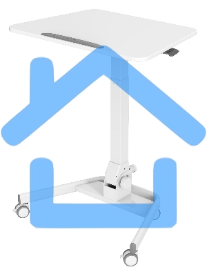Стол для ноутбука Cactus VM-FDS109 столешница МДФ белый 73x50x108см (CS-FDS109WWT)